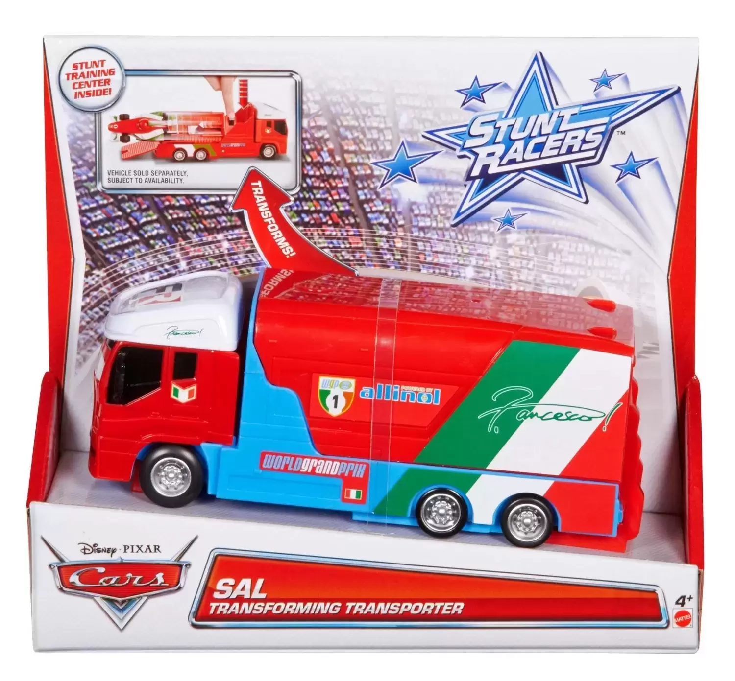 Cars Stunt Racers - Sal - Transforming Transporter (Blue)