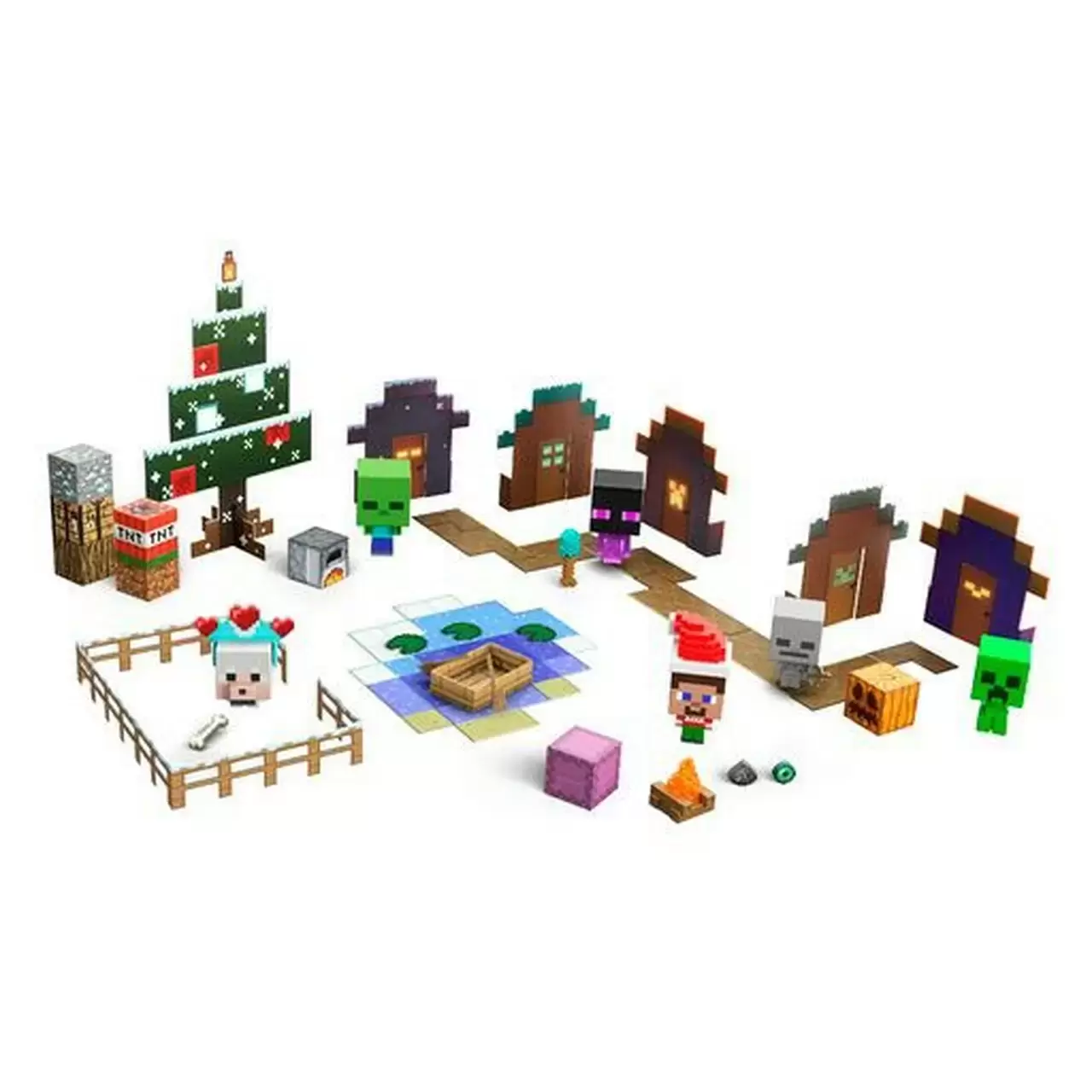 Minecraft - Mattel - Mob Head Minis 2022 Advent Calendar