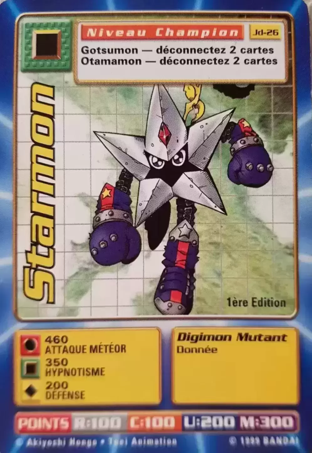 Carte Digimon JD - Starmon 1ère Edition