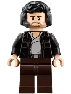 LEGO Star Wars Minifigs - Captain Poe Dameron (Headset)
