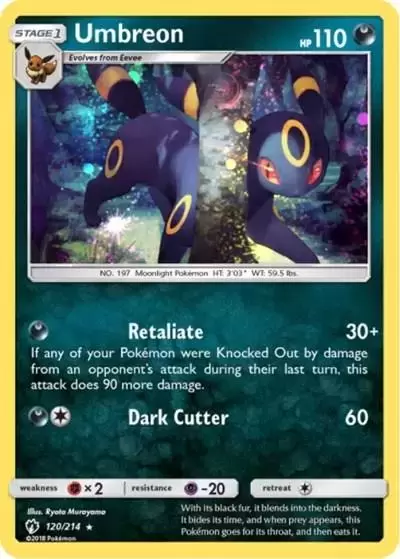 Lost Thunder - Umbreon Cosmos Holo