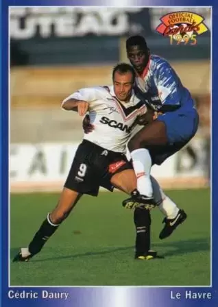 Panini U.N.F.P. Football Cartes 1994-1995 - Cedric Daury