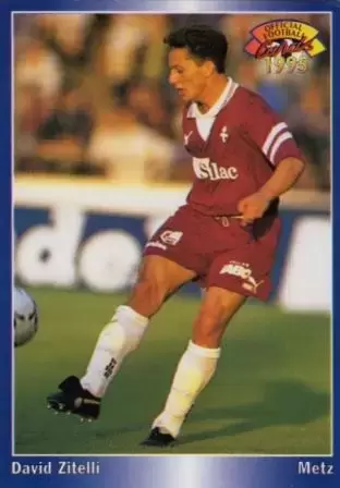 Panini U.N.F.P. Football Cartes 1994-1995 - David Zitelli