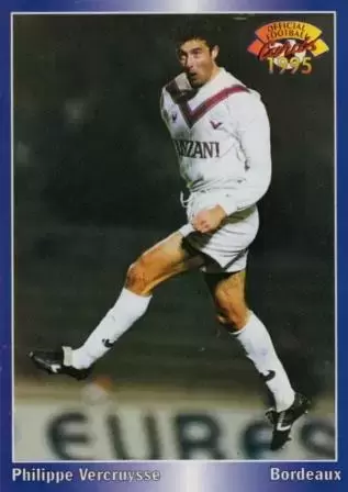 Panini U.N.F.P. Football Cartes 1994-1995 - Philippe Vercruysse