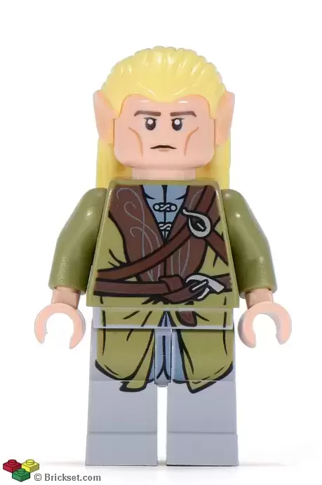 Lego The Hobbit & Lord of The Rings Minifigures - Legolas - Long Cheek Lines