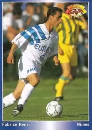 Panini U.N.F.P. Football Cartes 1994-1995 - Fabrice Henry