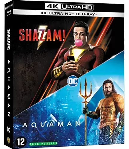 Films DC - Aquaman + Shazam [4K Ultra HD + Blu-Ray]