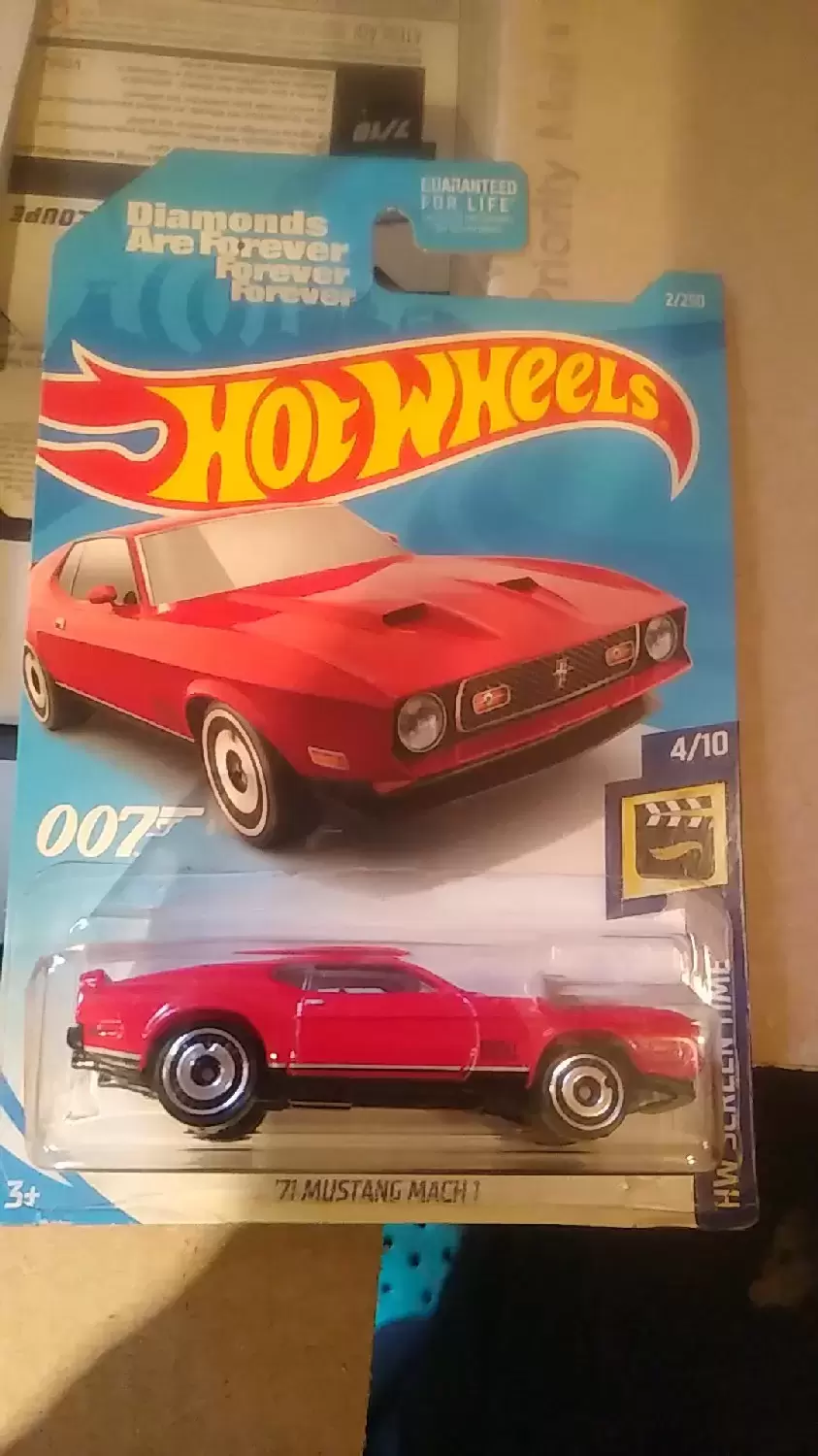 Mainline Hot Wheels - 71 mustang Mach 1. highway screen time 4/10