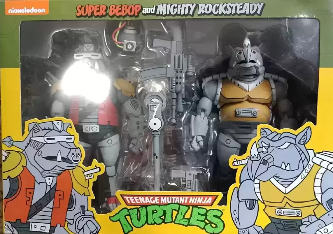 Super Bebop and Mighty Rocksteady - Vintage Teenage Mutant Ninja