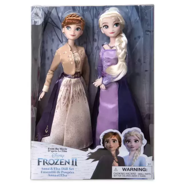 Poupées Disney Store Classiques - Frozen II - Anna & Elsa