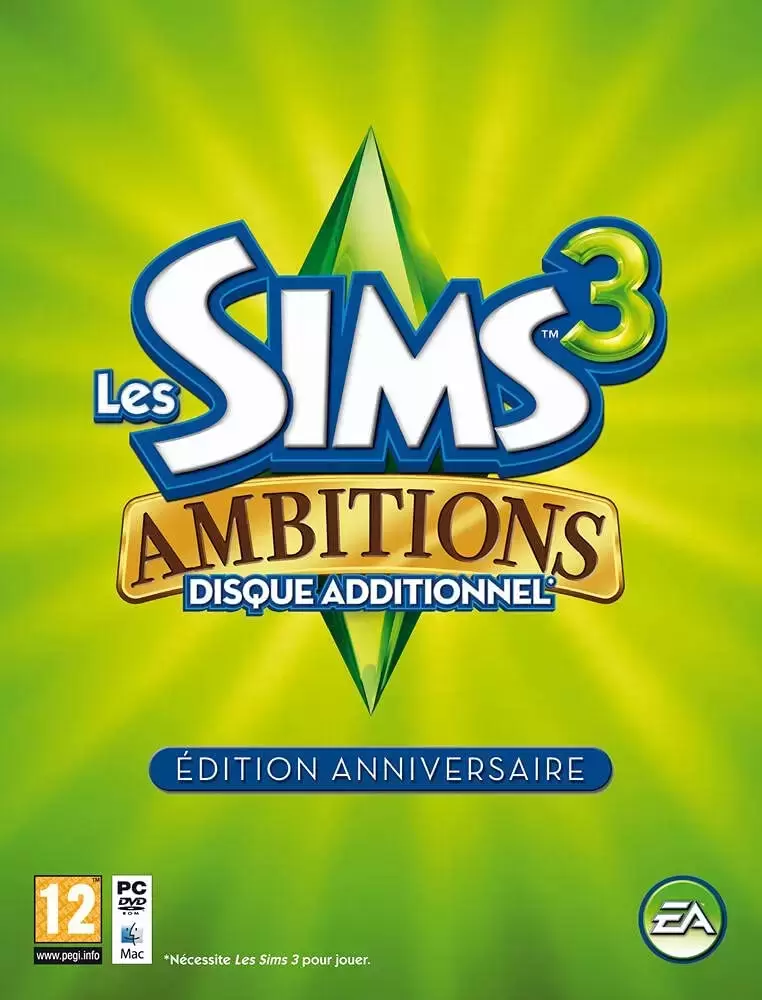 Jeux PC - les sims 3 Ambitions édition anniversaire