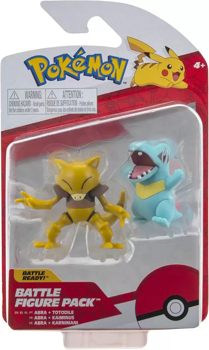 Pokémon Action Figures - Battle Figure Pack - Abra & Totodile