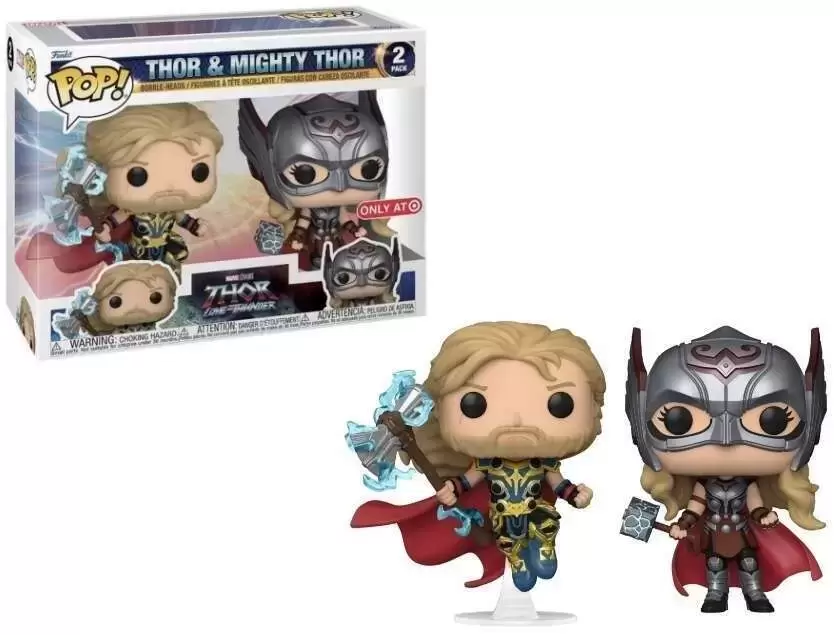 POP! MARVEL - Thor Love And Thunder - Thor & Mighty Thor 2 Pack