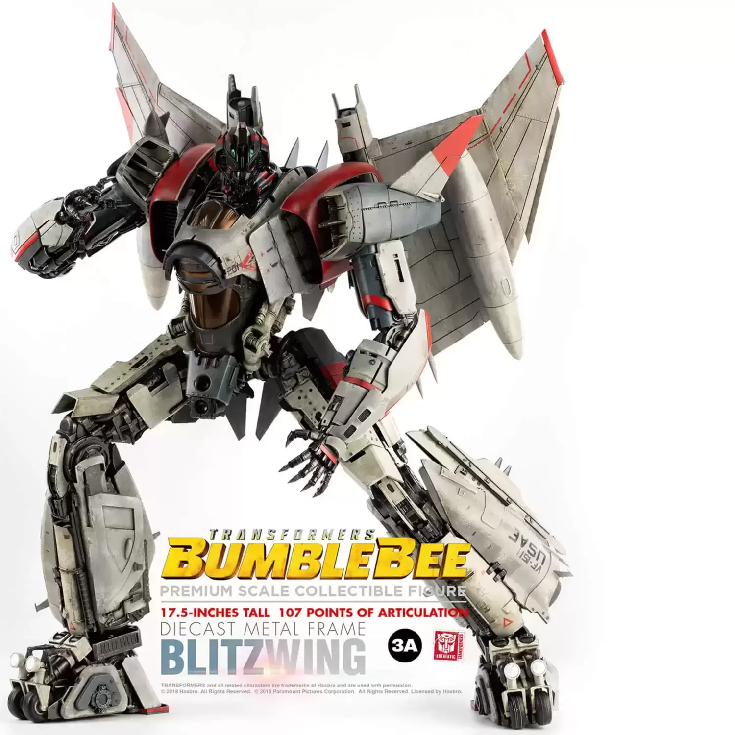 Transformers - Blitzwing Premium Scale Action Figure - ThreeZero