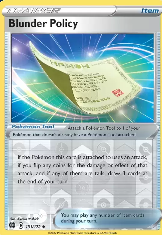 Blunder Policy Reverse - Brilliant Stars Pokémon card 131/172