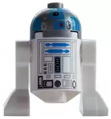 LEGO Star Wars Minifigs - Astromech Droid, R2-D2, Flat Silver Head
