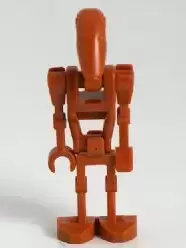 Minifigurines LEGO Star Wars - Battle Droid Dark Orange without Back Plate