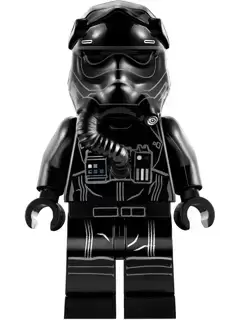Minifigurines LEGO Star Wars - First Order TIE Pilot, Three White Lines on Helmet