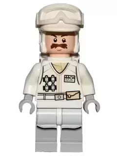 LEGO Star Wars Minifigs - Hoth Rebel Trooper White Uniform (Moustache)