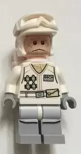 LEGO Star Wars Minifigs - Hoth Rebel Trooper White Uniform (Tan Beard, Backpack)