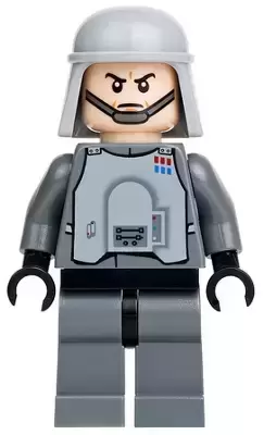 LEGO Star Wars Minifigs - Imperial Officer with Battle Armor (Captain / Commandant / Commander) - Chin Strap