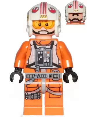 Minifigurines LEGO Star Wars - Luke Skywalker (Pilot, Printed Legs, Visor Up / Down)