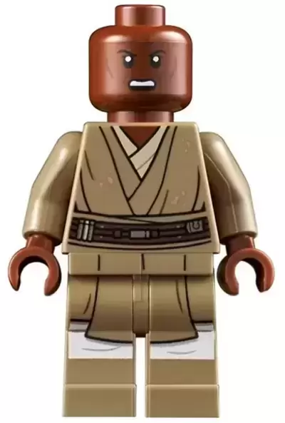 Minifigurines LEGO Star Wars - Mace Windu (Dark Tan Legs, Open Mouth)