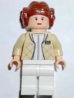 Minifigurines LEGO Star Wars - Princess Leia (Hoth Outfit, Bun Hair)