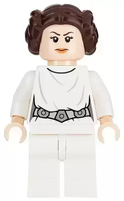 LEGO Star Wars Minifigs - Princess Leia (White Dress, Detailed Belt)