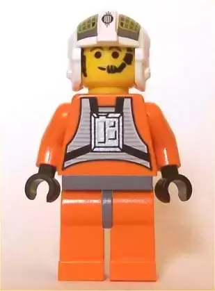 LEGO Star Wars Minifigs - Rebel Pilot Y-wing, Dark Bluish Gray Hips (Dutch Vander)