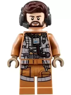 LEGO Star Wars Minifigs - Resistance Speeder Pilot (Nodin Chavdri)