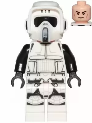 Minifigurines LEGO Star Wars - Scout Trooper (Dual Molded Helmet, Printed Legs, Frown)