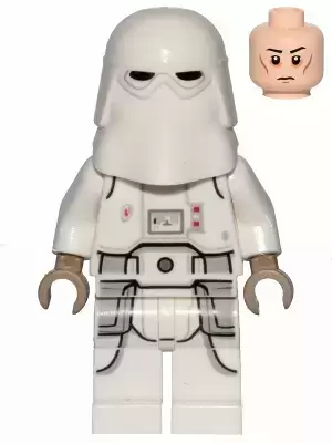 Minifigurines LEGO Star Wars - Snowtrooper, Printed Legs, Dark Tan Hands, Cheek Lines, Frown