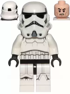 LEGO Star Wars Minifigs - Stormtrooper (Dual Molded Helmet, Black Squares on Back, Grimacing)