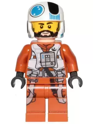 Minifigurines LEGO Star Wars - Temmin \'Snap\' Wexley - Medium Nougat Lines Under Eyes and Chin