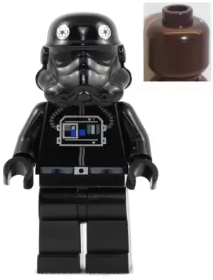Minifigurines LEGO Star Wars - TIE Fighter Pilot (Brown Head)