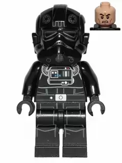 Minifigurines LEGO Star Wars - TIE Fighter Pilot - Light Nougat Head, Grimacing