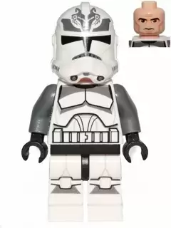 Minifigurines LEGO Star Wars - Wolfpack Clone Trooper (Dark Bluish Gray Arms)