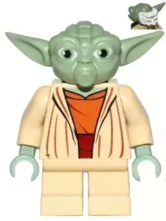 LEGO Star Wars Minifigs - Yoda (Clone Wars, White Hair)