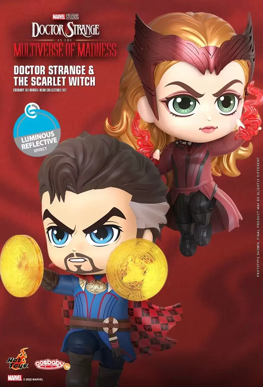 Cosbaby Figures - Doctor Strange in the Multiverse of Madness - Doctor Strange & Scarlet Witch