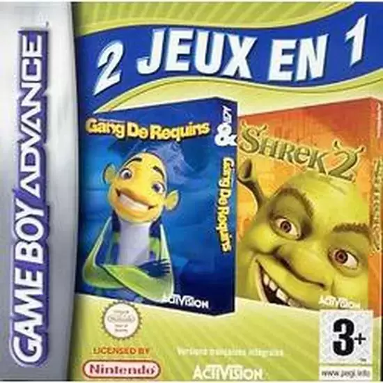 Game Boy Advance Games - Combo Shrek 2 + Gang de requins