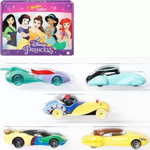 Disney Character Cars - Disney Princess Character Car 5-Pack