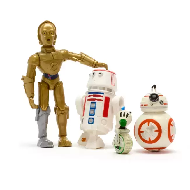 Toybox Disney - C-3PO, R5-D4, BB-8 and D-O