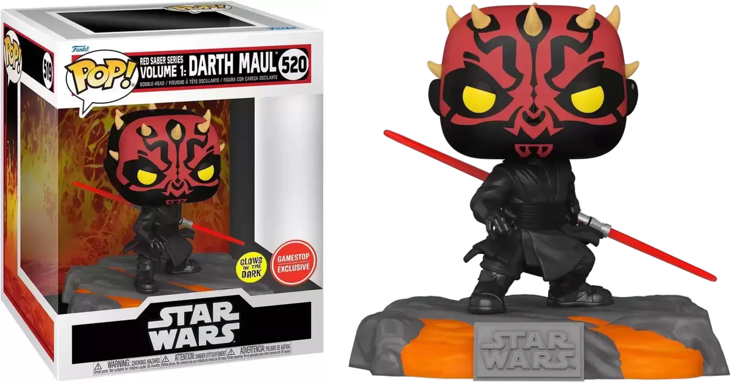 POP! Star Wars - Red Saber Series Volume 1 - Darth Maul GITD