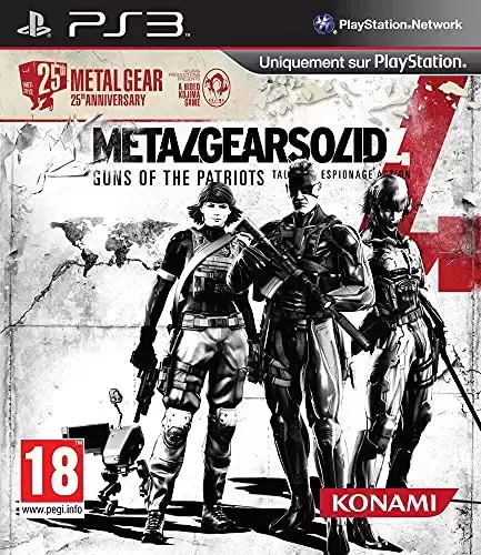 PS3 Games - Metal Gear Solid 4 : Guns of the Patriots - édition 25e anniversaire