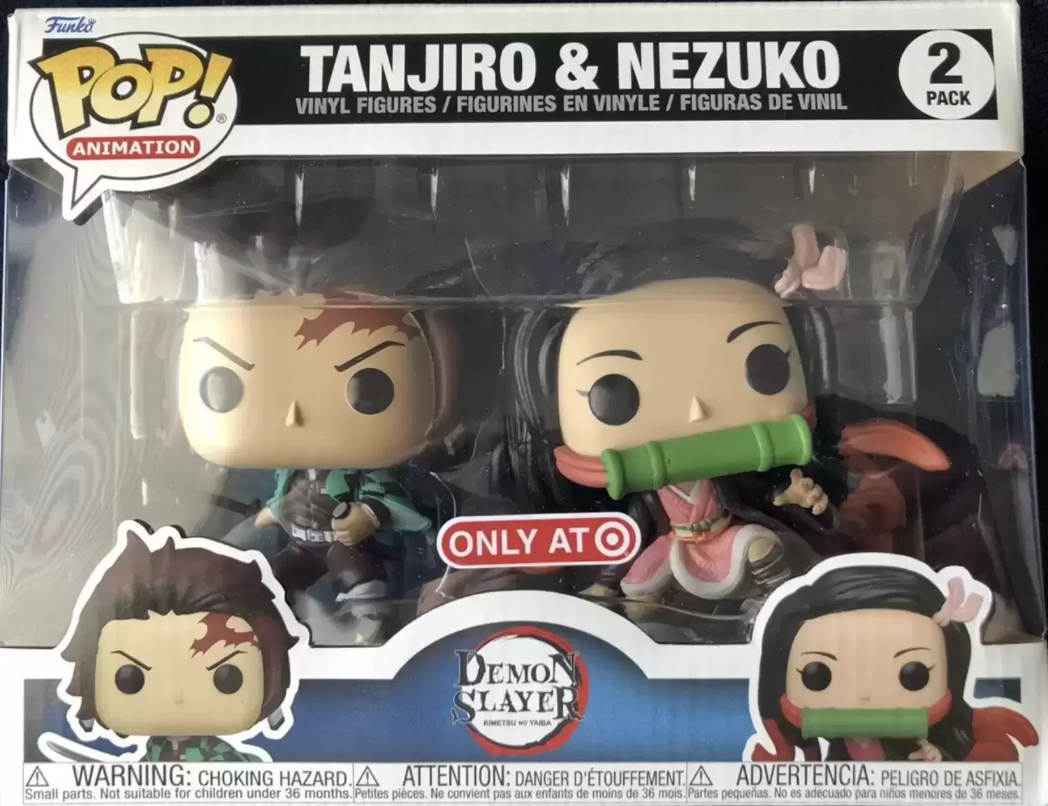 POP! Animation - Demon Slayer - Tanjiro & Nezuko 2 Pack