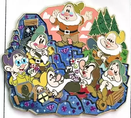 Disney Pins Open Edition - Disney Parks - Disney Family Series - Snow White and the Seven Dwarfs