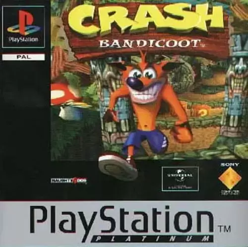 Jeux Playstation PS1 - Crash Bandicoot 1 Platinum
