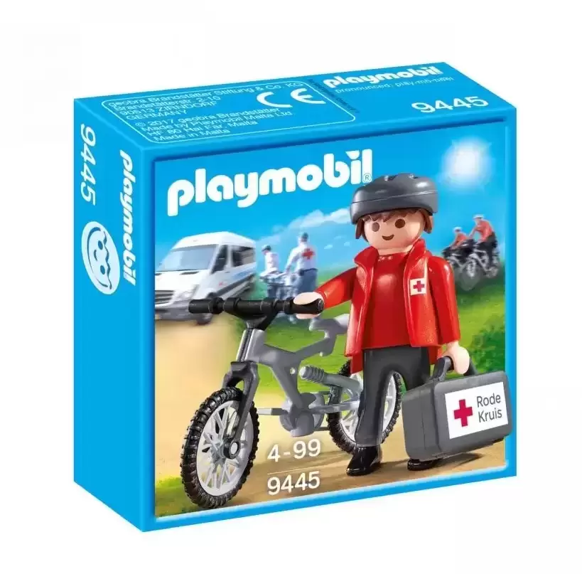 Playmobil Hôpital & Sauveteurs - Cycliste Rode Kruis