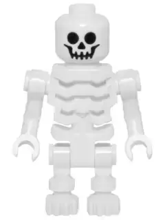 LEGO Ninjago Minifigures - Skeleton with Standard Skull, Angular Rib Cage, Bent Arms